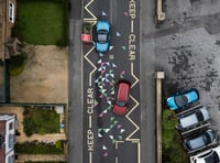 Colourful road markings near school slammed for looking like 'Twister'