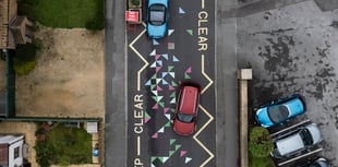 Colourful road markings near school slammed for looking like 'Twister'