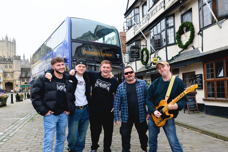 DJs 3SEVEN6 and The Bad Cowboys get ready to perform on a service 376 bus at Glastonbury Carnival. A man who 'loves buses' had the number of his favourite service - tattooed onto his chest. Charlie Chamberlain, 26, has used the 376 First Bus - running between Bristol and Glastonbury - since he was a kid. Now musician DJ Charlie has had the service number inked across his body. Charlie CHAS23 Chamberlain is one of the members of the multi-genre DJ quartet called '3SEVEN6'. 