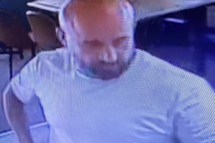 Avon and Somerset Police have released an image of a man officers would like to speak to