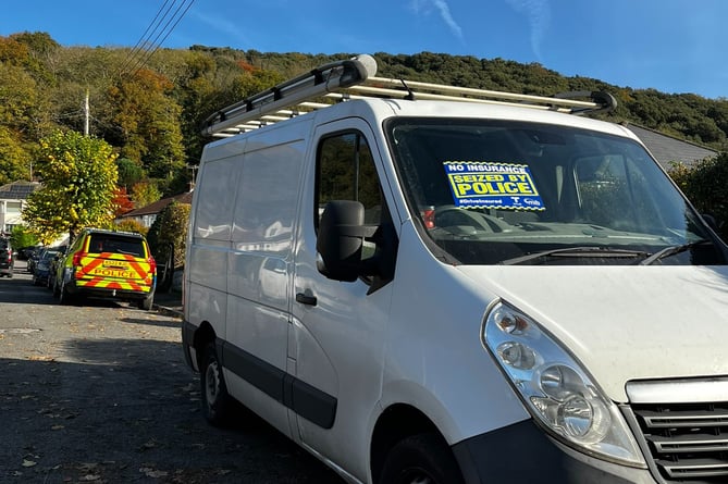 One of the vehicles seized by Avon and Somerset Police as part of a week-long operation to target dangerous road users and illegal driving