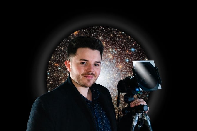 Astrophotographer Josh Dury.    A talented photographer has shown off his stargazing images taken so far this year. Josh Dury, 27, captures cosmic wonders from various locations around the UK. His work this January includes an incredible picture show both the Moon and Venus, and another featuring six planets and the Moon.