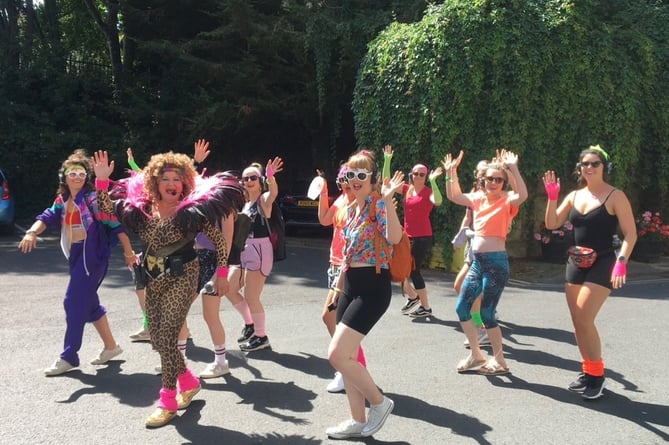 Mojo Moves' Cheryl Sprinkler leads a silent disco walk, Walking Festival 2022