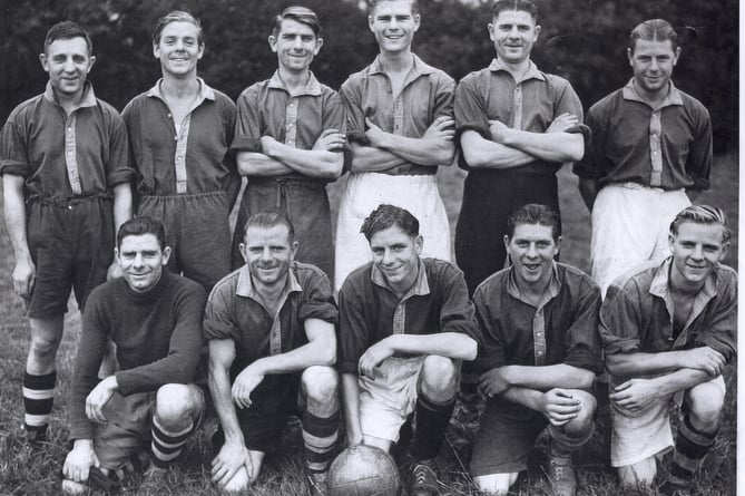 Walker Family Football Team, Bishop Sutton, c1949