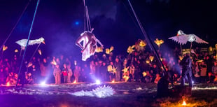 Radstock residents celebrate the Winter Lantern Parade