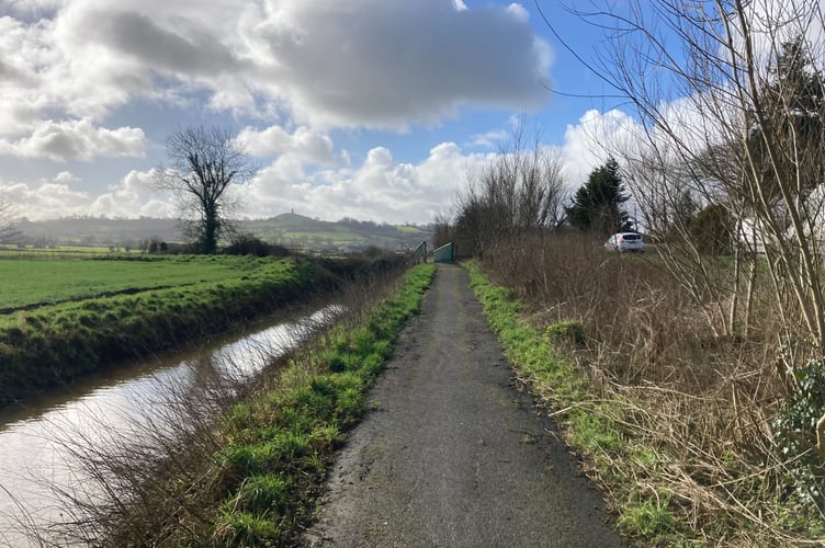 National Cycle Network Route 3 Heading Down Long Drove Towards Launcherley