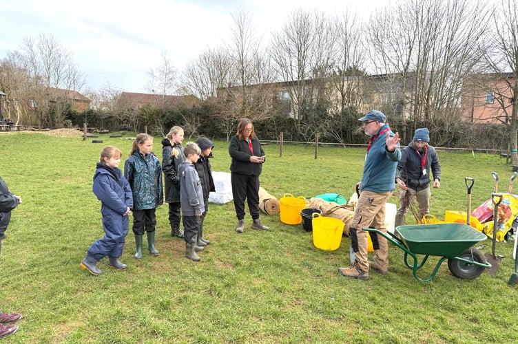 50 trees were planted at Peasedown St John Primary School